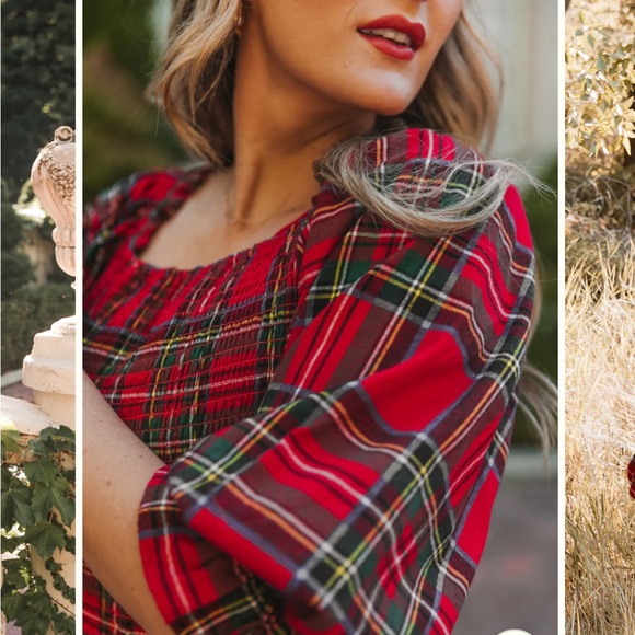 Ivy city co Madeline dress and holiday plaid - Picture 2 of 4